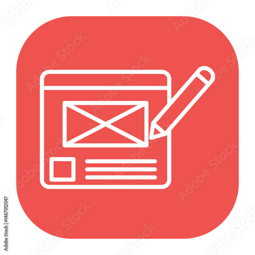 Wireframe Sketching Icon