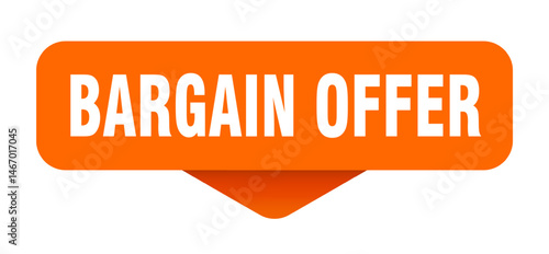 bargain offer sticker. bargain offer sign on transparent background