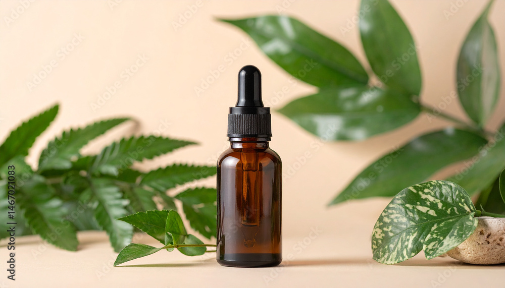 Herbal serum preparation home studio product photography minimalist close-up natural healing Herbal serum preparation home studio product photography minimalist close-up natural healing