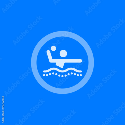 Water Polo Icon (Circle)