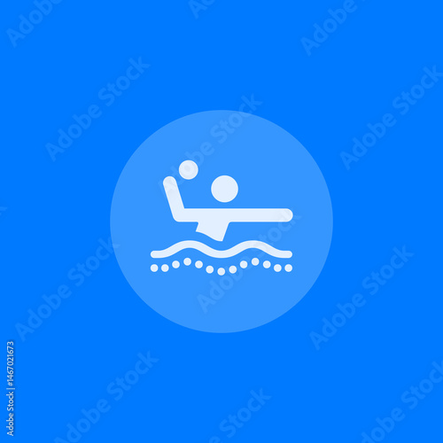 Water Polo Icon (Circle