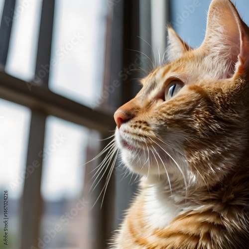 cat on the window