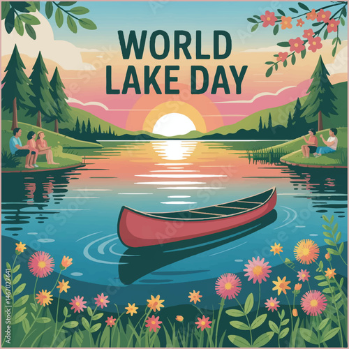 Celebrate lakes’ beauty, protect ecosystems, raise awareness, inspire conservation, cherish freshwater resources.
