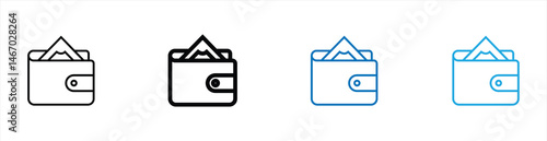 wallet icon. vector illustration