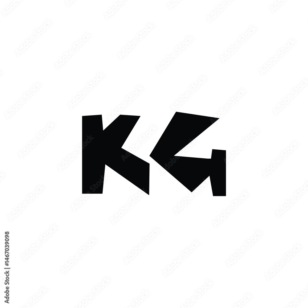 KG monogram logo design letter text name symbol monochrome logotype alphabet character simple logo KG monogram logo design letter text name symbol monochrome logotype alphabet character simple logo