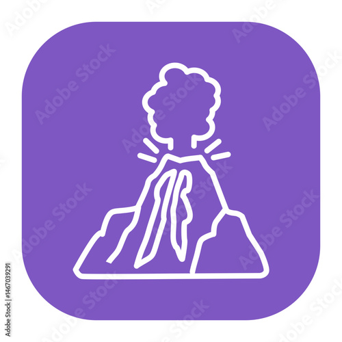 Volcano Eruption Icon
