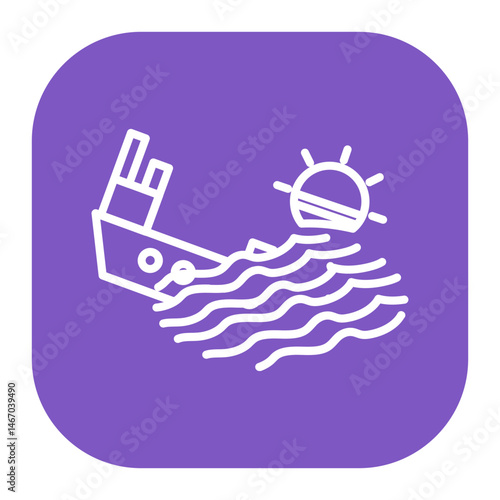 Boat Sink Icon