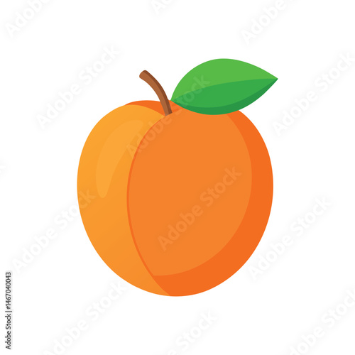 Bright orange fruit on a white background highlighting its smooth texture and vivid color