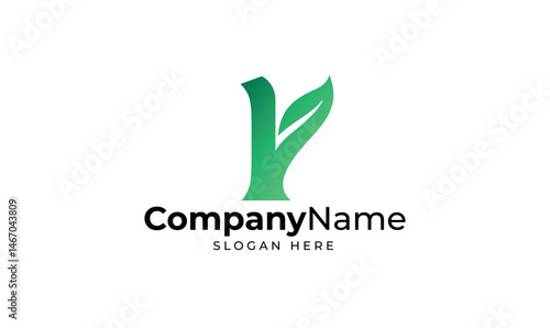 Letter R Leaf and Wellness Logo