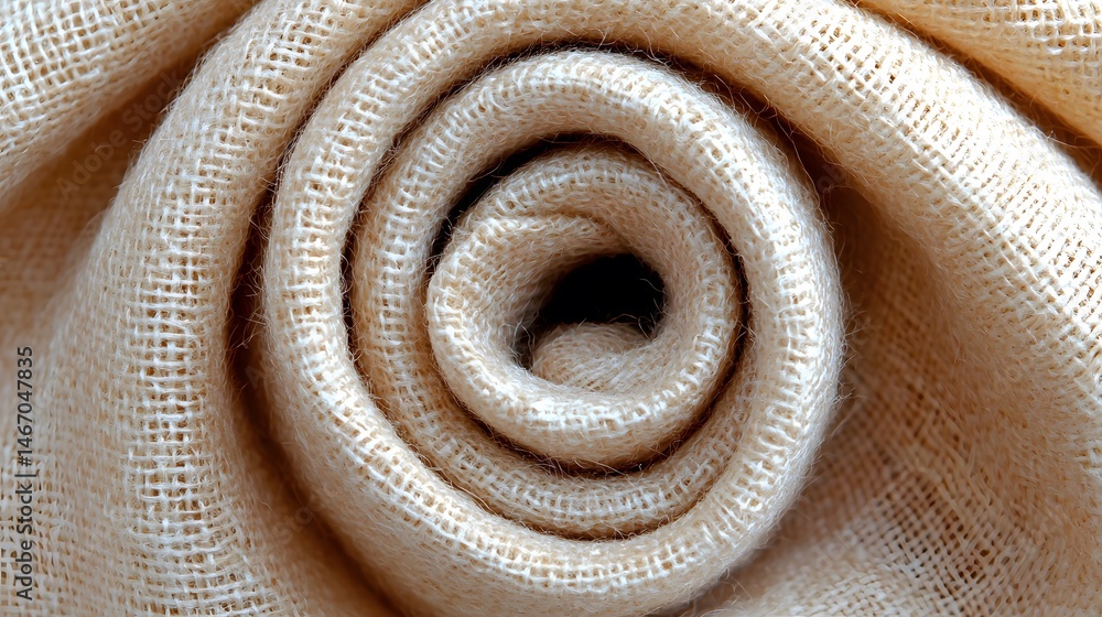 Rolled Beige Linen Cloth Texture Rolled Beige Linen Cloth Texture