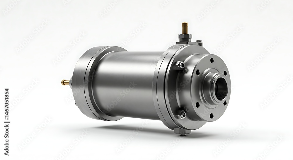 Hydraulic cylinder industrial component machinery equipment metal part engineering design machine part tool 3d model on transparent background Hydraulic cylinder industrial component machinery equipment metal part engineering design machine part tool 3d model on transparent background