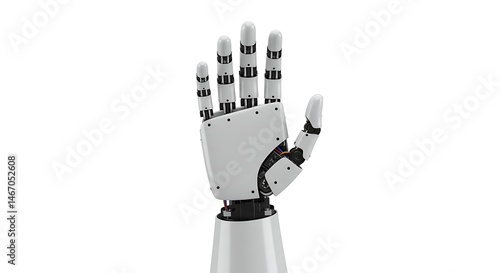 Robot hand mechanical hand robotic arm ai technology artificial intelligence future automation design on transparent background