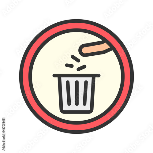 Garbage icon vector image. Suitable for mobile apps, web apps and print media.