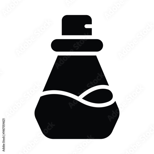 Simple Perfume glyph icon. The icon can be used for websites, print templates, presentation templates, illustrations, etc