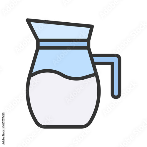 Milk Jug icon vector image. Suitable for mobile apps, web apps and print media.