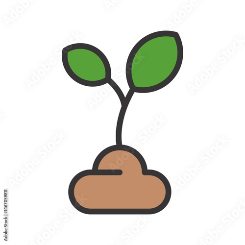 Plantation icon vector image. Suitable for mobile apps, web apps and print media.