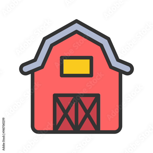 Ranch icon vector image. Suitable for mobile apps, web apps and print media.