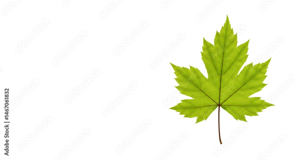 Isolated green maple leaf nature foliage botany plant tree detail autumn season botanical element 100 on transparent background Isolated green maple leaf nature foliage botany plant tree detail autumn season botanical element 100 on transparent background
