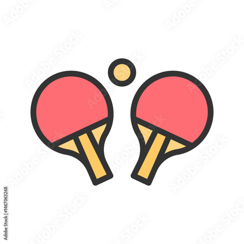 Table Tennis icon vector image. Suitable for mobile apps, web apps and print media.