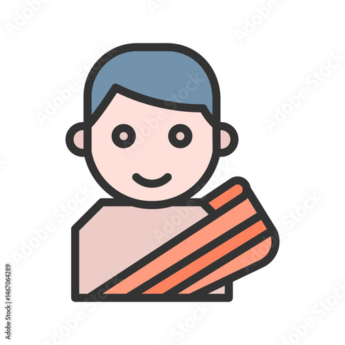 Using Towel icon vector image. Suitable for mobile apps, web apps and print media.