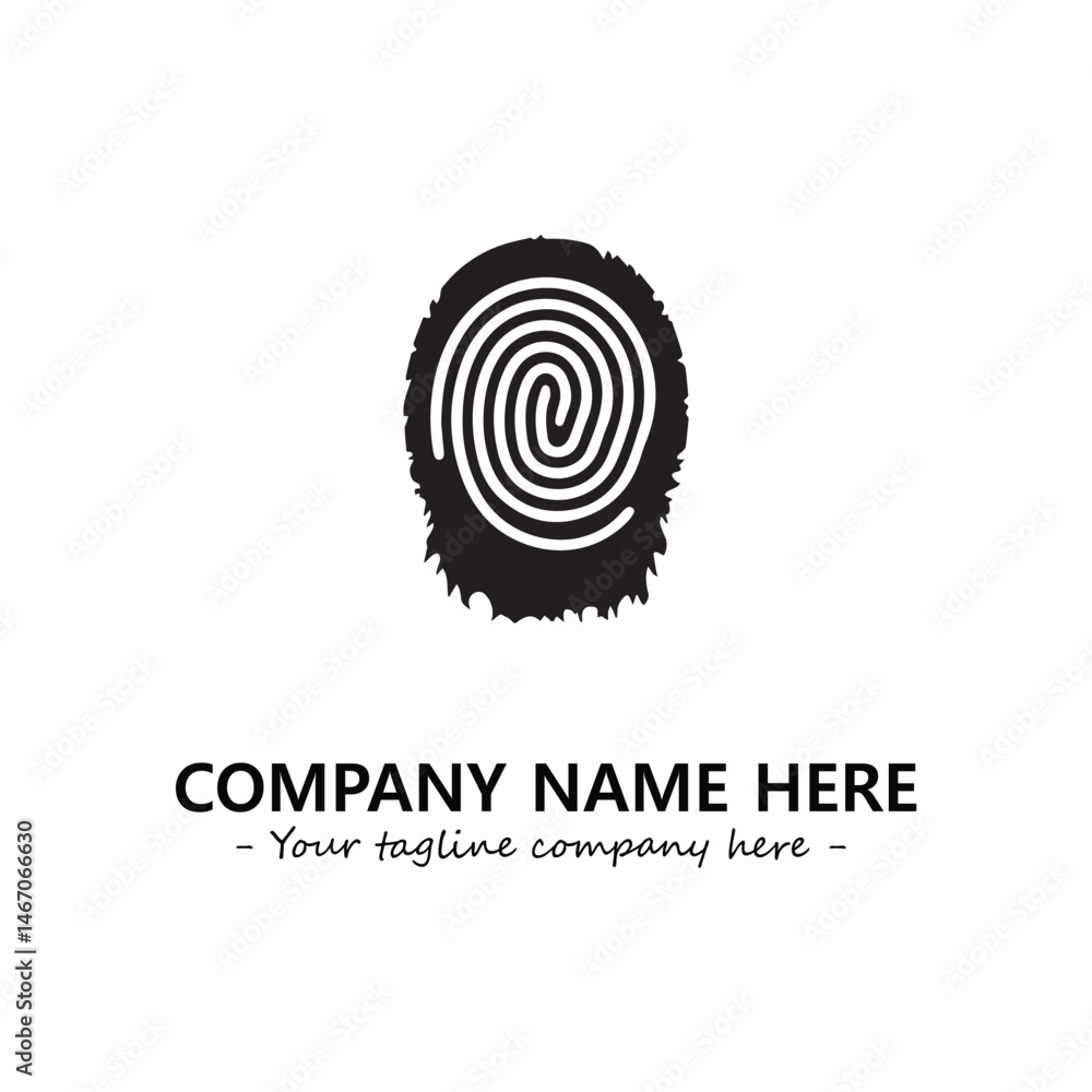 Fingerprint logo company design vector illustration Fingerprint logo company design vector illustration