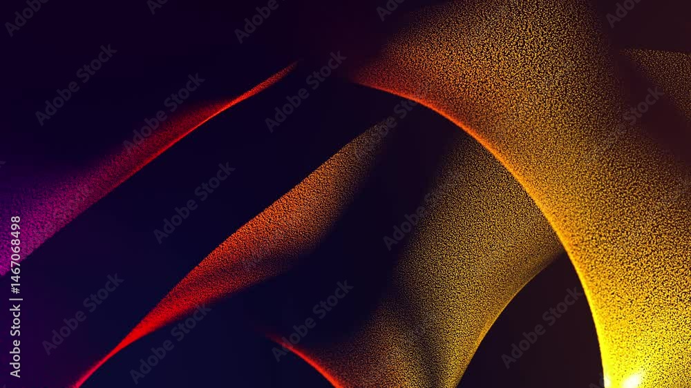 Modern Digital Art Background - Abstract Particle Texture Loop Animation 4K