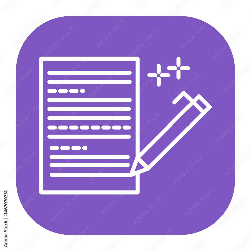 Fototapeta premium Freelance Writing Icon