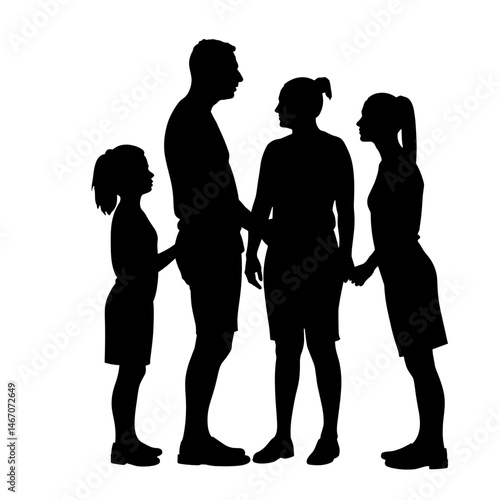 Silhouette of seniors and kids in Hydro fitness class, black and white, wellness and intergenerational bonding concept
