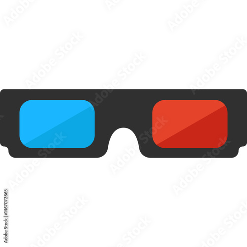 3d Cinema Glasses Illustration