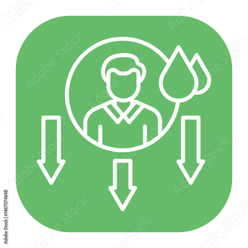 Dehydration Icon
