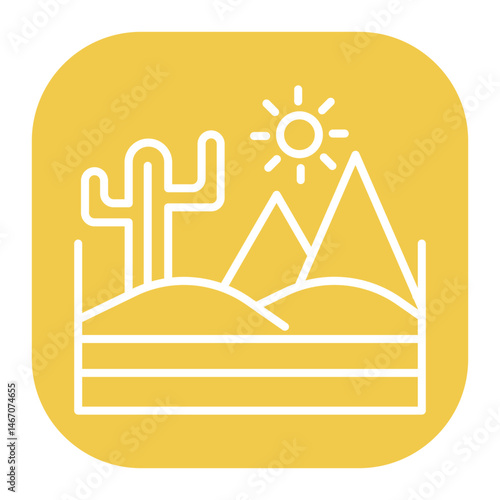 Desert Landscape Icon