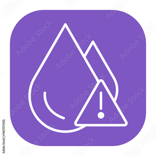 Water Crisis Alert Icon
