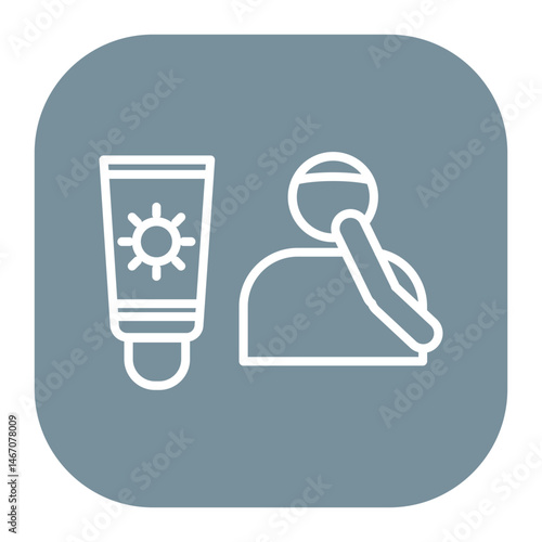 Sunscreen Application Icon
