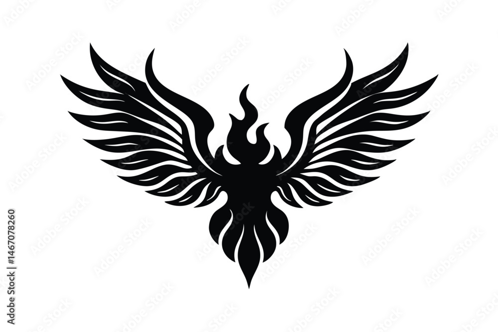 Fototapeta premium fire tattoo vector