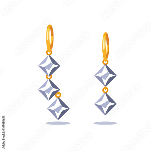 Diamond_Earrings_Gold_Hoops_Elegant_Jewelry_Fashion_Accessory