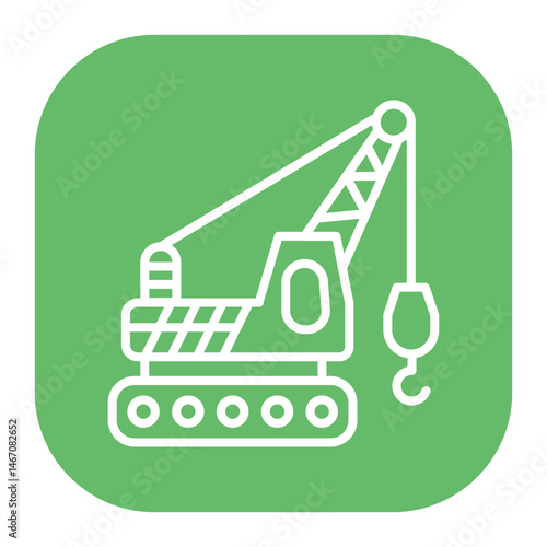 Crawler Crane Icon
