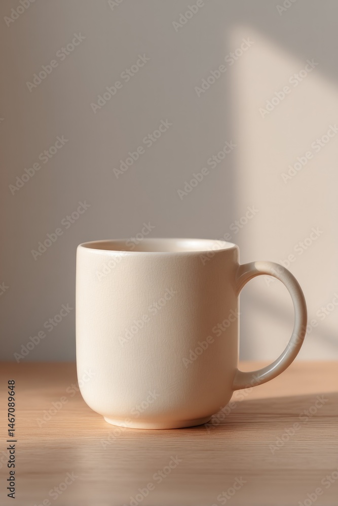 new white coffee mug with dad ever printed in bold sits empty on minimalist wooden desk new white coffee mug with dad ever printed in bold sits empty on minimalist wooden desk