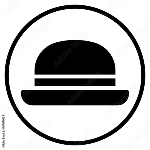 hat glyph icon