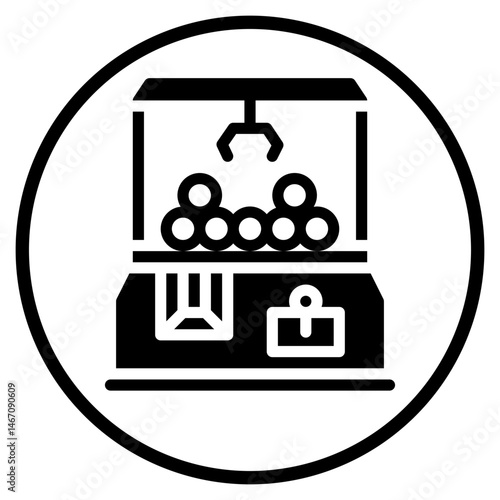 toy machine glyph icon