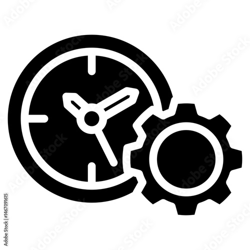 time management glyph icon