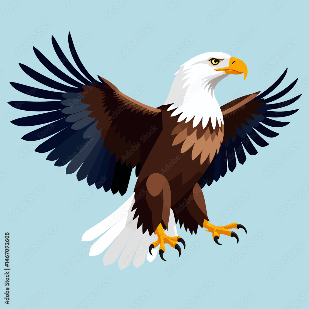 Bald-Eagle-Flying-American-Symbol-Bird-of-Prey-Illustration Bald-Eagle-Flying-American-Symbol-Bird-of-Prey-Illustration