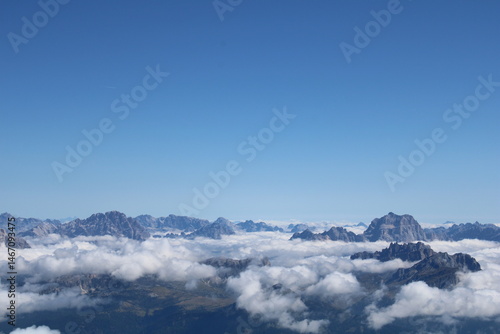 clouds over the mountains