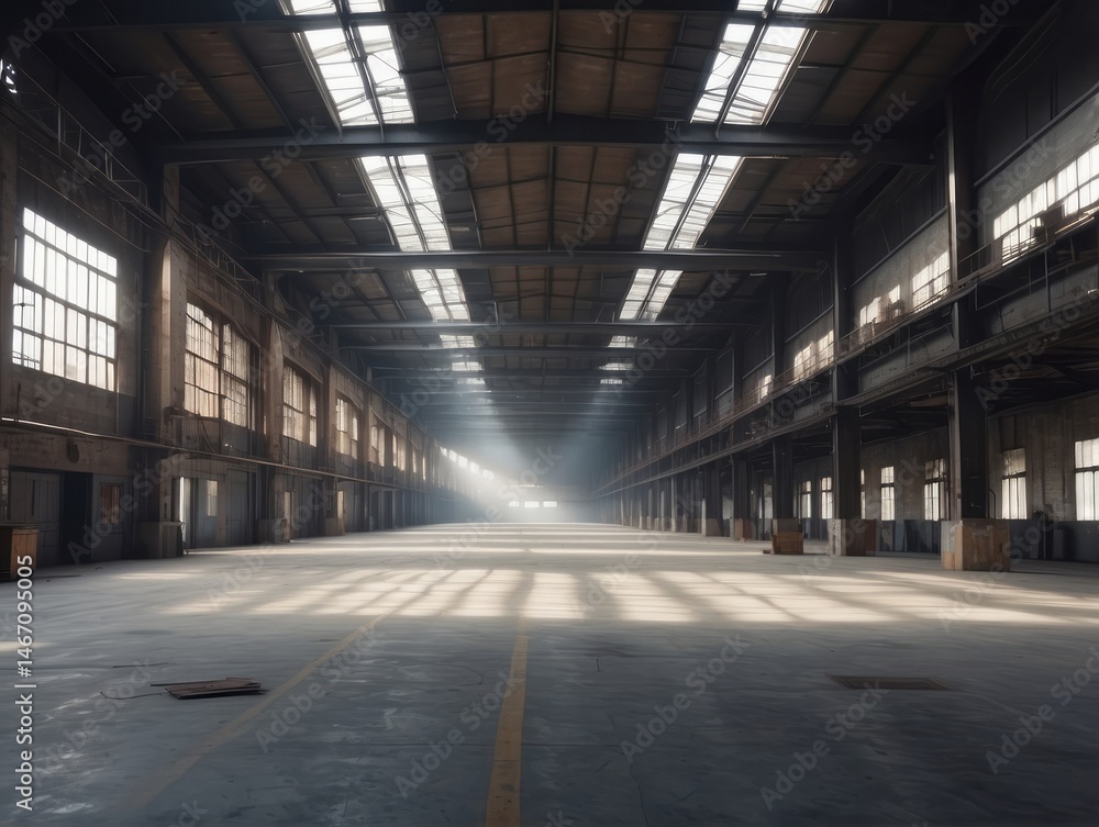 photo of Interior empty factory photo of Interior empty factory