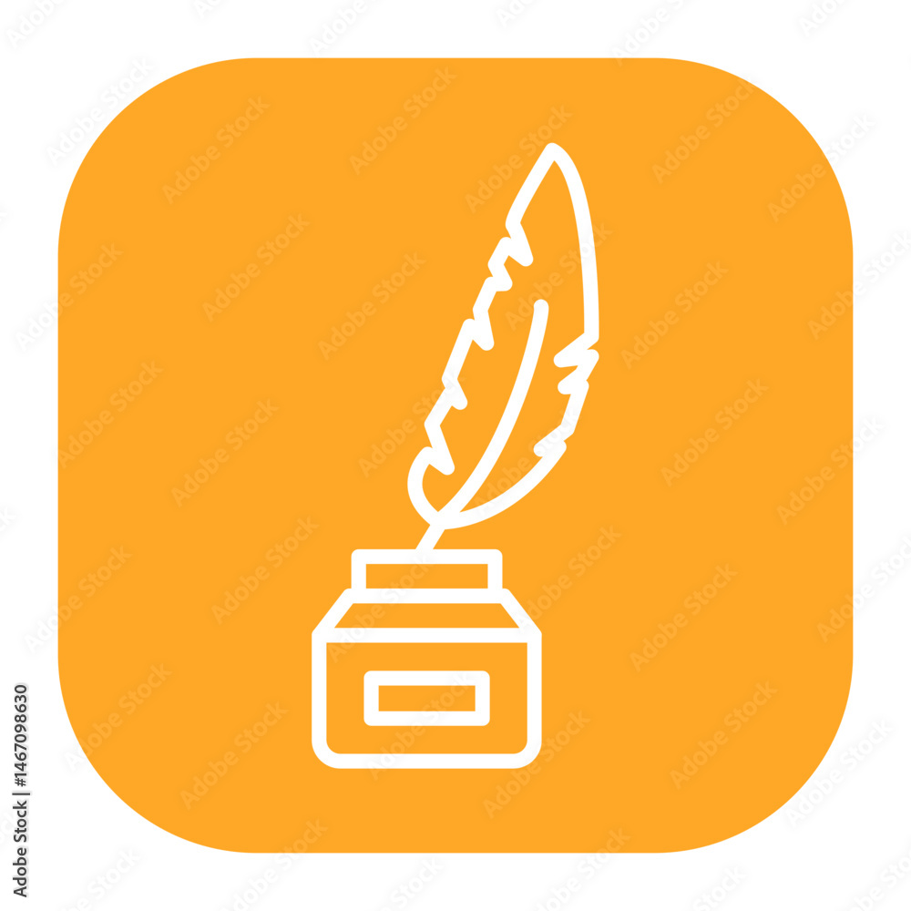Ink And Quill Icon Ink And Quill Icon