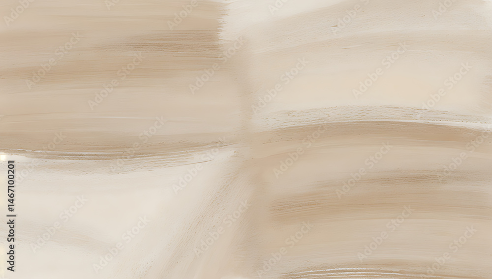 Obraz premium Abstract texture background in white and beige shades. Hand painted textured acrylic template. Neutral illustration with paint brush strokes. Contemporary minimal artwork. Modern canvas painting