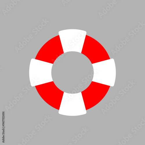 lifebuoy vector icon illustration isolated on white background