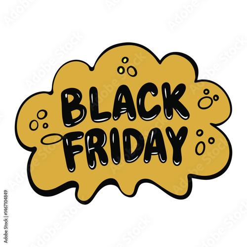 Bright gold round banner for Black Friday sale—eye-catching, elegant, and perfect for grabbing attention with bold discounts and festive shine!
