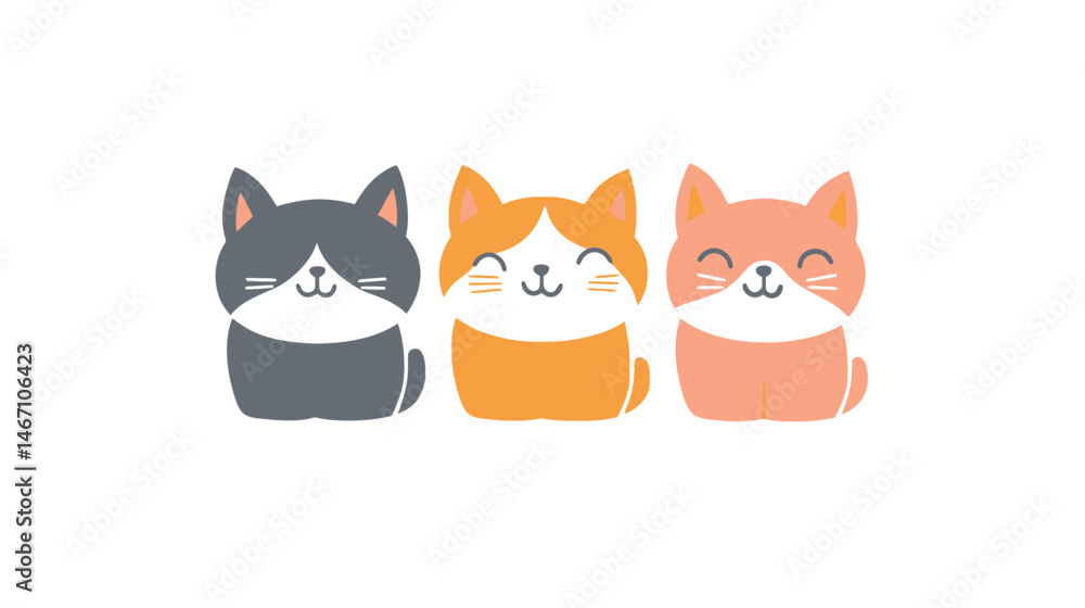 A set of funny cartoon cats featuring a variety of playful poses and expressions, full of humor and vibrant colors, perfect for animation, illustrations, and playful designs. A set of funny cartoon cats featuring a variety of playful poses and expressions, full of humor and vibrant colors, perfect for animation, illustrations, and playful designs.