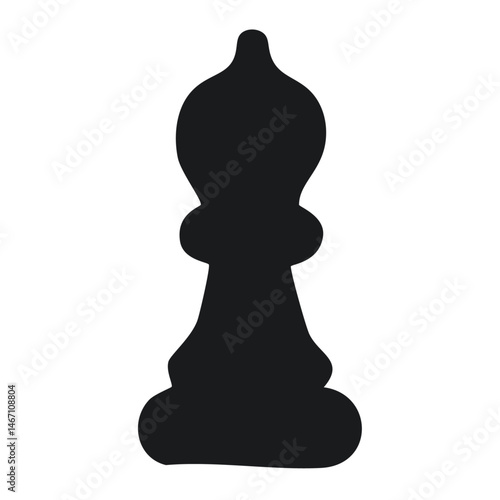 Chess Bishop Icon – Strategy Game Vector