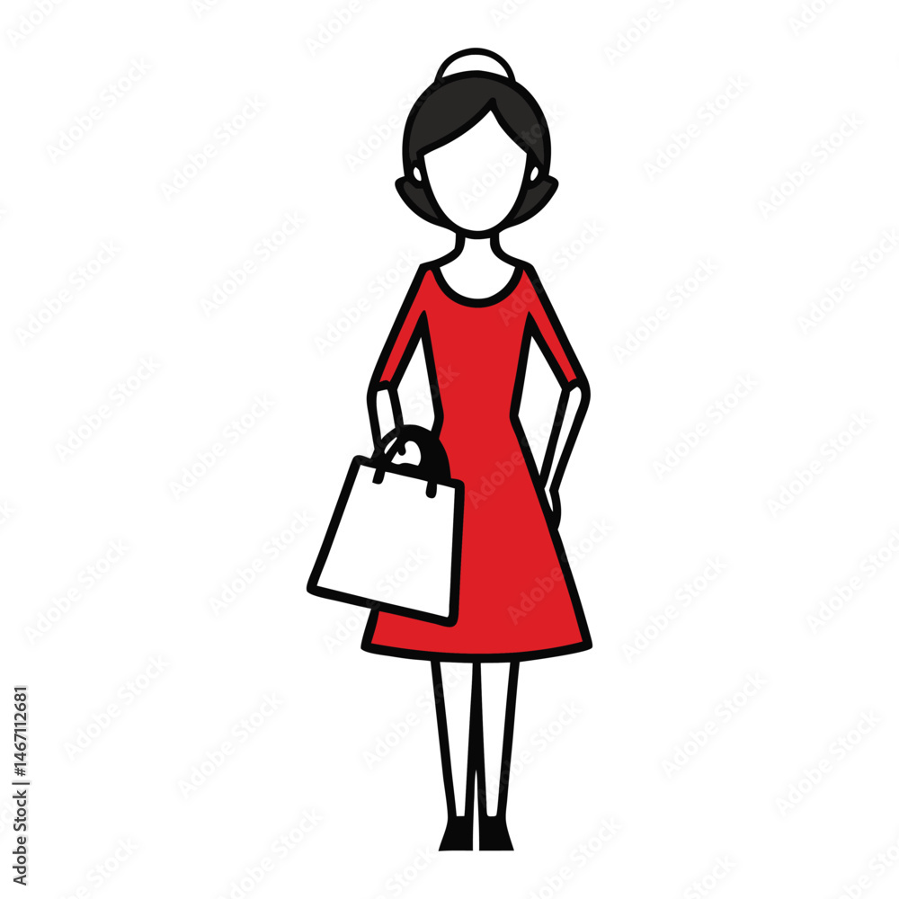A silhouette of a woman holding a shopping bag, capturing a stylish and dynamic pose, symbolizing shopping, fashion, or leisure in a minimalistic and elegant way.
A silhouette of a woman holding a shopping bag, capturing a stylish and dynamic pose, symbolizing shopping, fashion, or leisure in a minimalistic and elegant way.